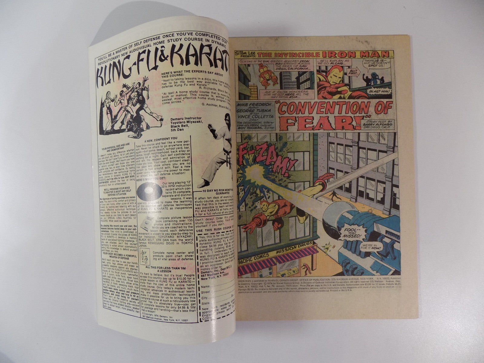 Iron Man #72 Marvel Comic January 1975 Very Fine+