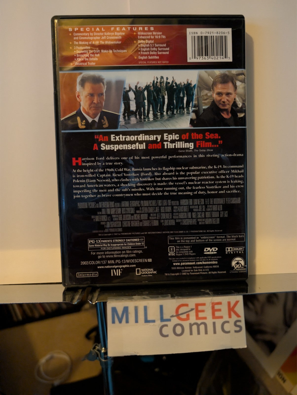 K-19 / Gladiator / Miller's Crossing / Caddyshack, 4 Movie Set (DVD) -JD