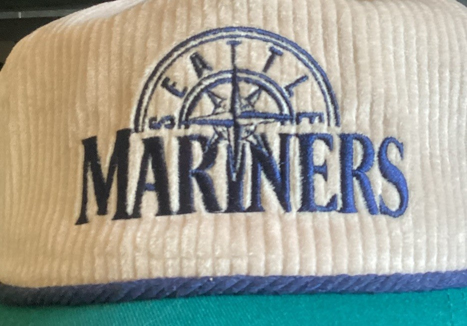 Seattle Mariners Corduroy Hat Stadium Giveaway 4/11/2025 Retro MLB Cap Alaska
