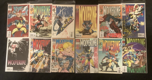 Wolverine #76-87 Comic Lot, Marvel Comics, Larry Hama/Adam Kubert, 1993