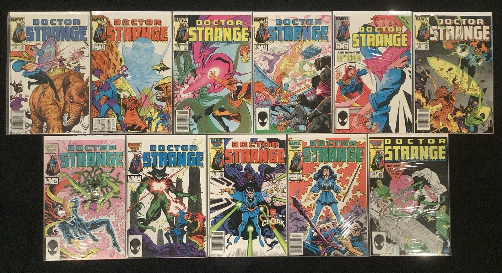 Doctor Strange #60-80 Comic Lot, Marvel, Peter B. Gillis, 1st Team Up With Blade