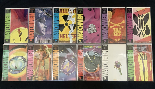 Watchmen #1-12 Complete Comic Set, DC Comics, Alan Moore/Dave Gibbons, 1986