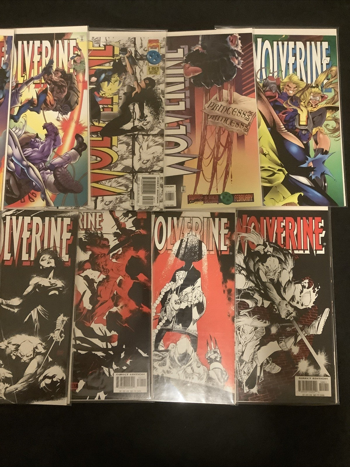 Wolverine #89-130 Comic Lot, Marvel, Hama/DeFalco, Hologram Cover, 1995