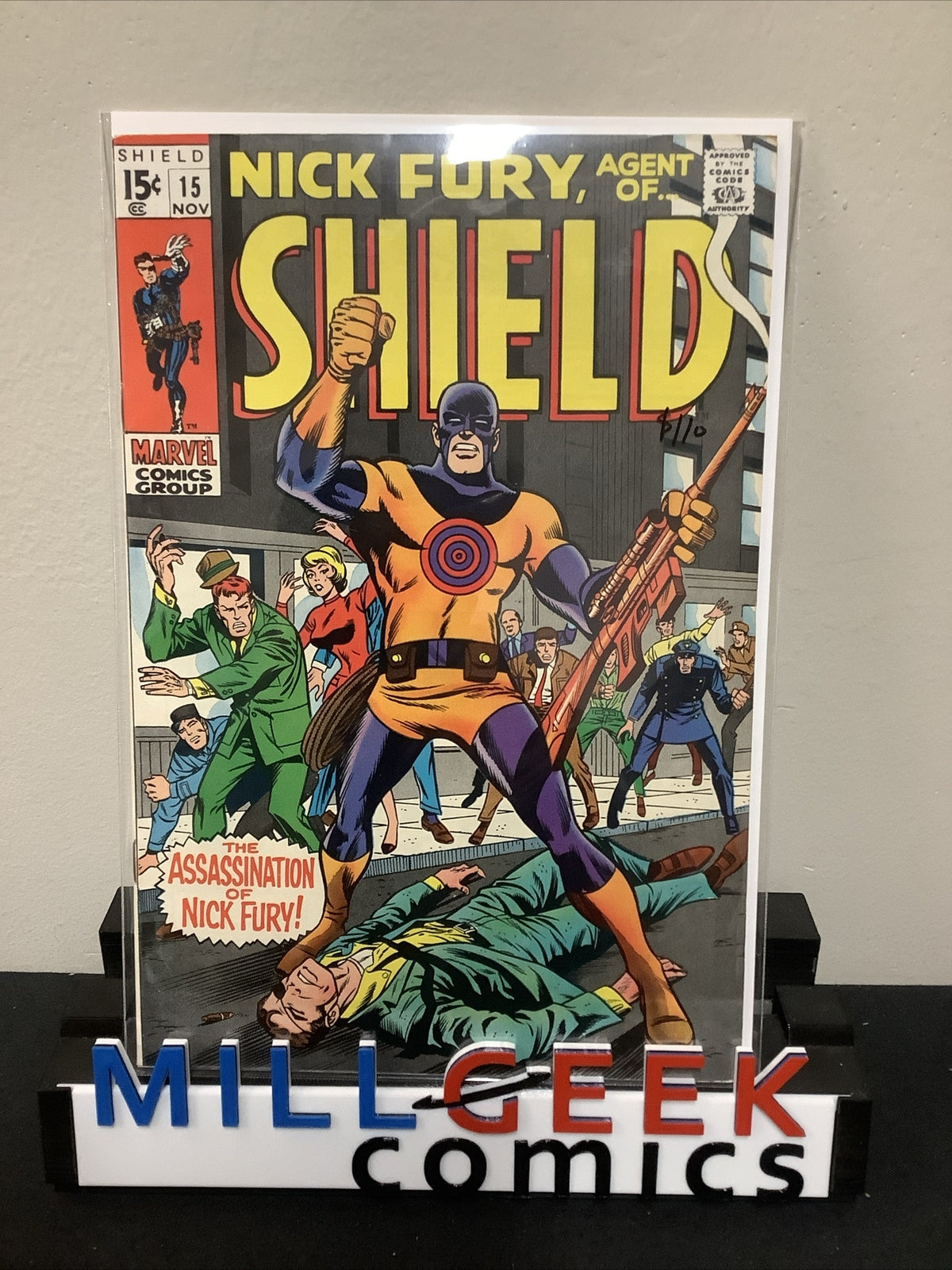 Nick Fury Agent Of Shield #15 (1969) VF+ (8.5) Dick Ayers, Bull’s-Eye Assassin