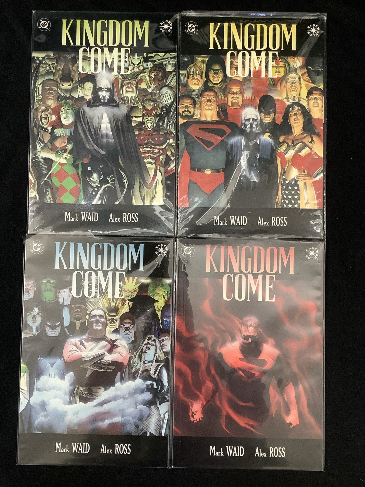 Kingdom Come #1-4 Complete Comic Set, DC Comics, Alex Ross/Mark Waid, 1996