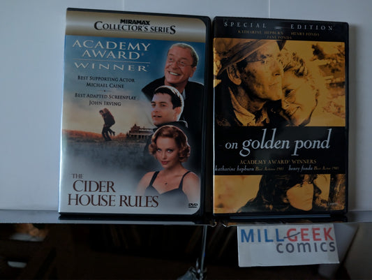 The Cider House Rules / On Golden Pond, 2 Movie set (DVD) Like New-JD