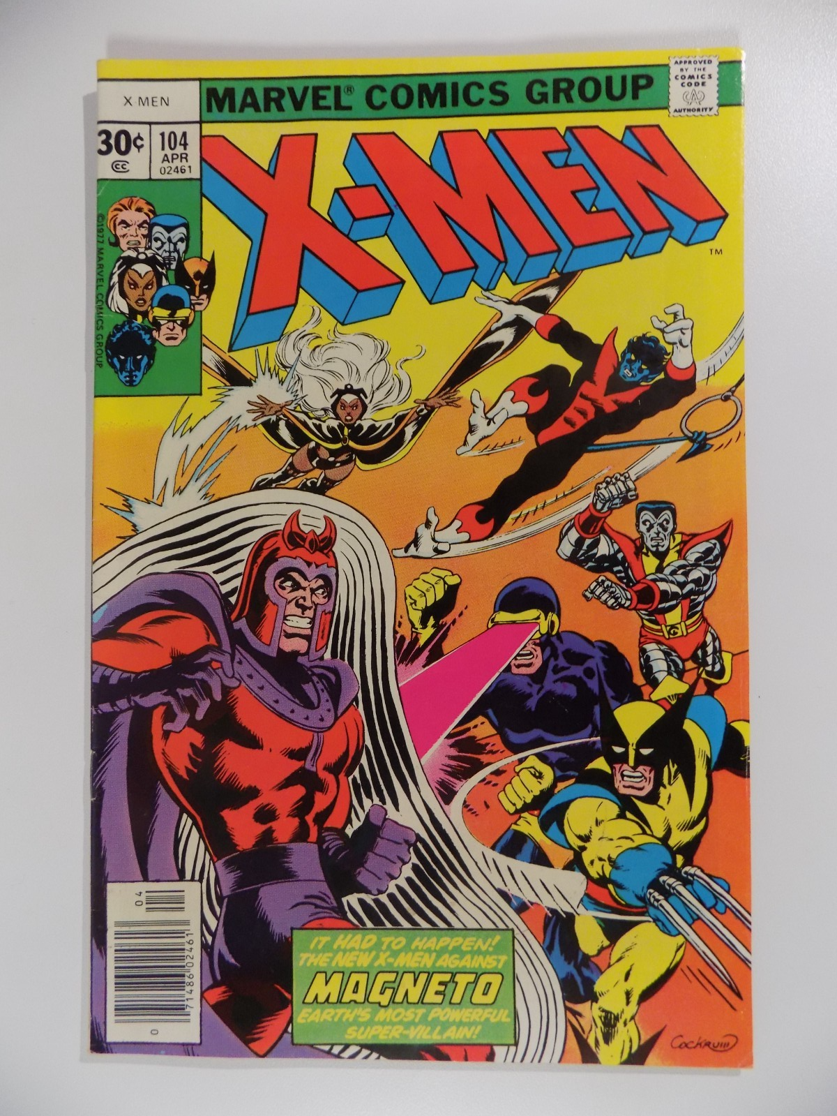 X-Men #104 Marvel Comic April 1977 Very Fine-