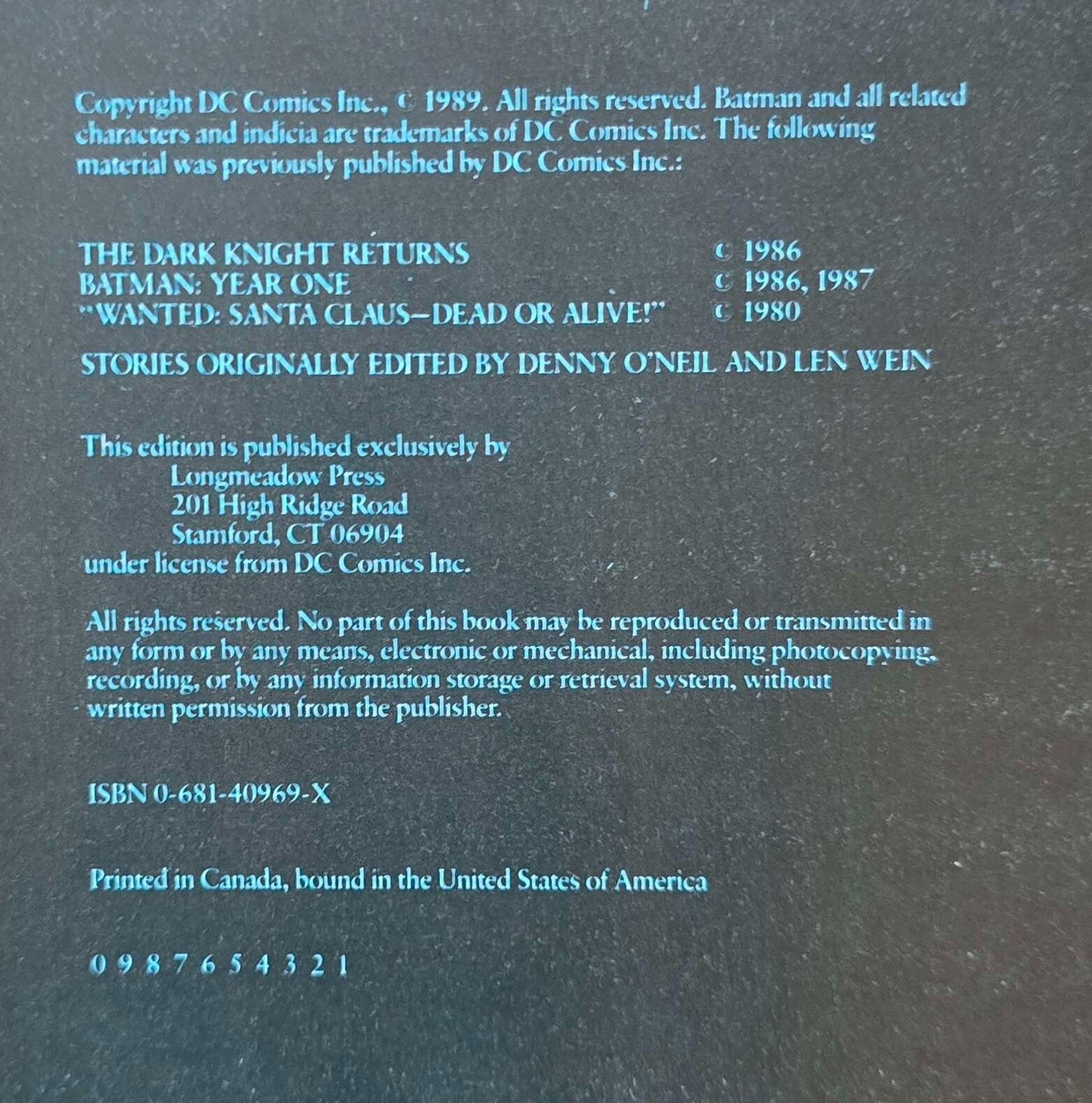 The Complete Frank Miller Batman #1 (1st Ed HC 1989) JD