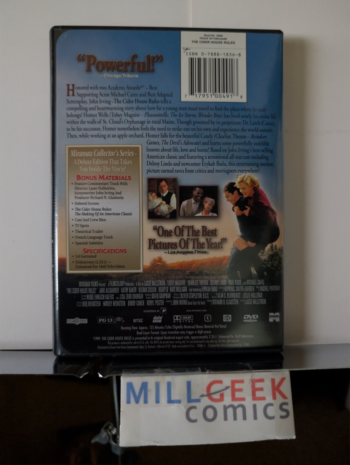 The Cider House Rules / On Golden Pond, 2 Movie set (DVD) Like New-JD