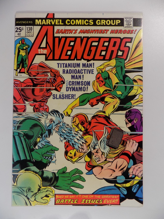 Avengers #130 Marvel Comic December 1974 Very Fine-