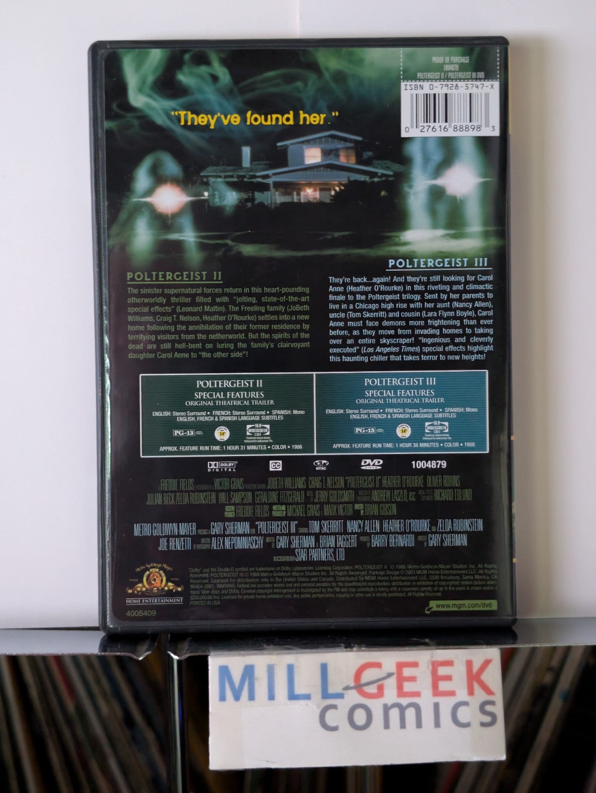 Poltergeist / Poltergeist 2 / Poltergeist 3, 3 Movie Collection (DVD) -JD
