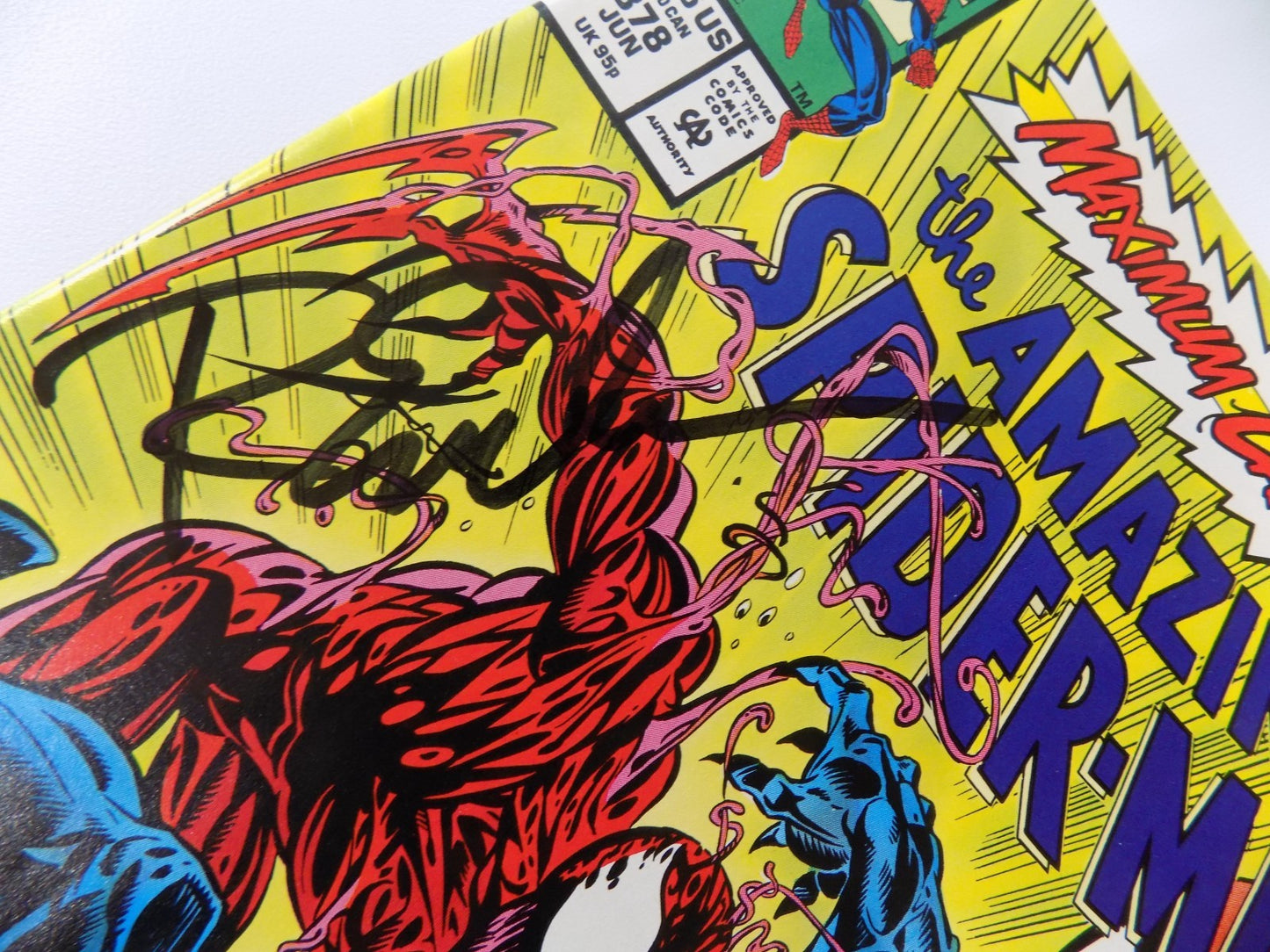 Amazing Spider-Man #378 Marvel Comic Signed Emberlin June 1993 Near Mint-