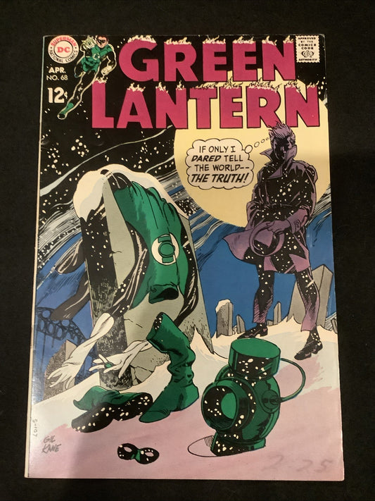 Green Lantern #68 (DC Comics April 1969) F+ (6.5) Gil Kane Cover Art