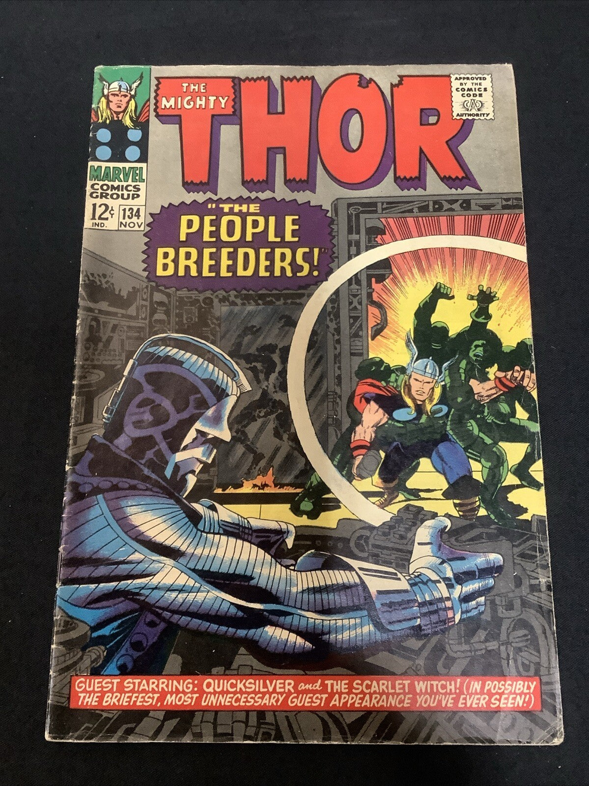 The Mighty Thor #134 (1966) VG+ (4.5) Kirby/Lee, 1st App Of High Evolutionary