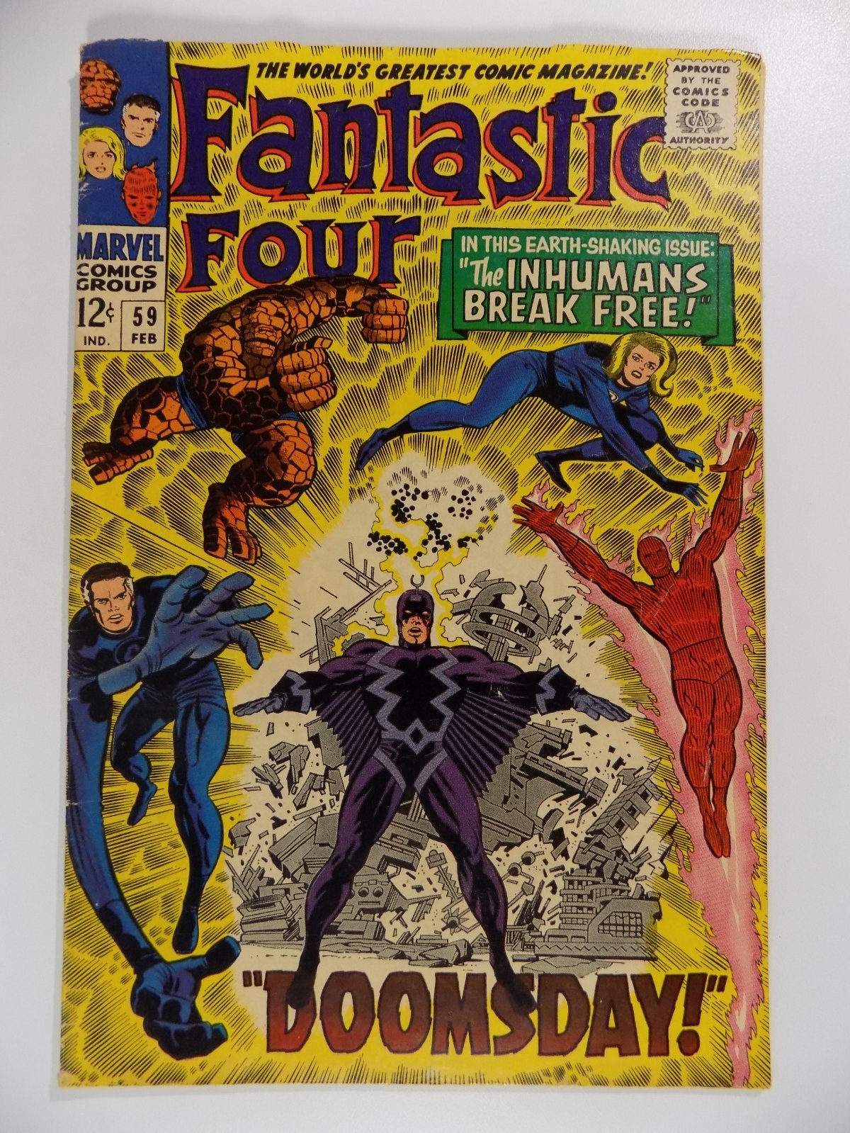 Fantastic Four #59 Marvel Comic February 1967 Fine/Very Fine