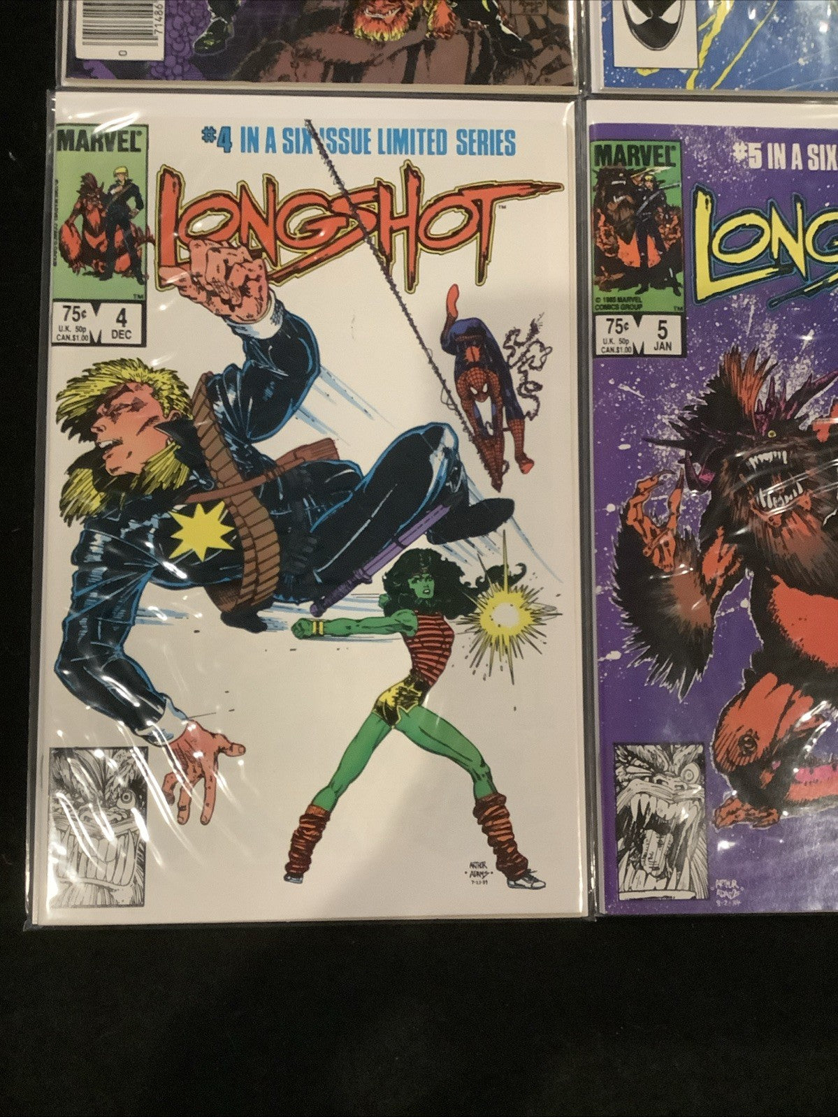 Longshot #1-6 Complete Comic Set, Marvel 1st App Longshot, Mojo, And Spiral