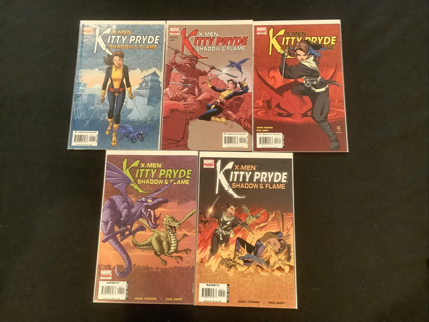 X-Men: Kitty Pryde-Shadow & Flame #1-5 Complete Comic Series,Marvel Comics, 2005