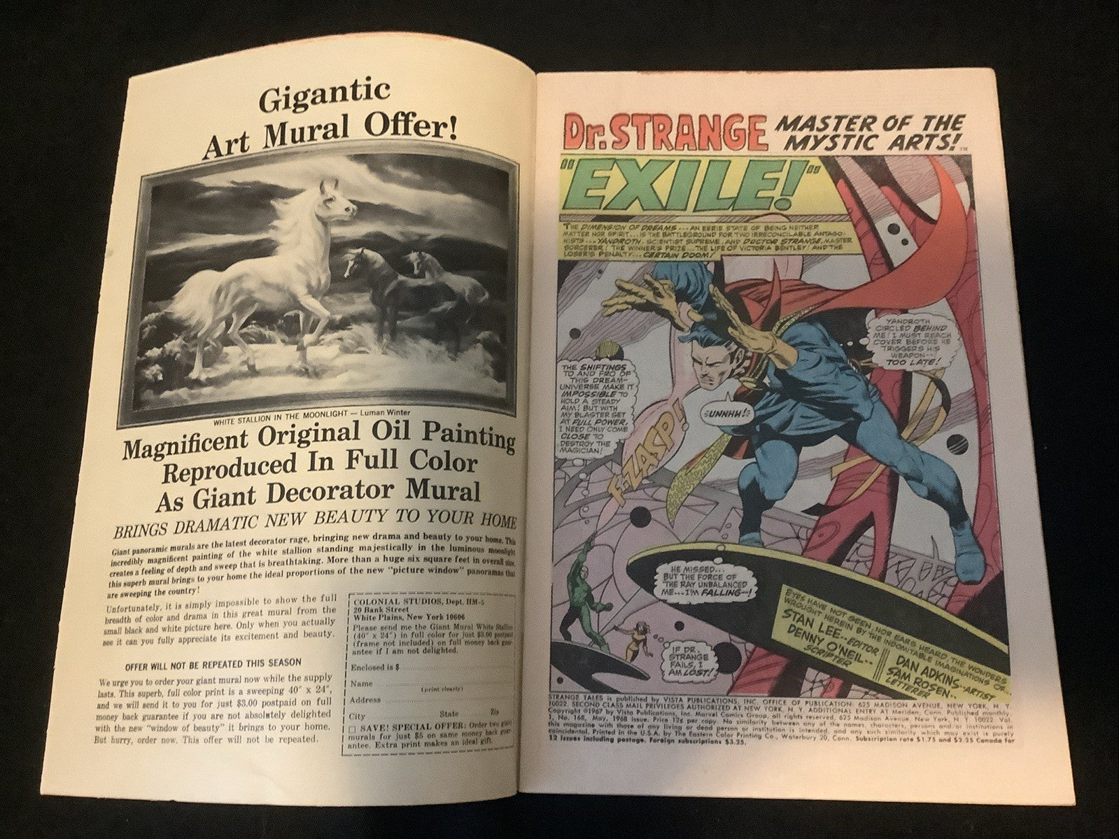 Strange Tales #168 (Marvel Comics May 1968) F- (5.5) Jim Steranko/Denny O’Neil