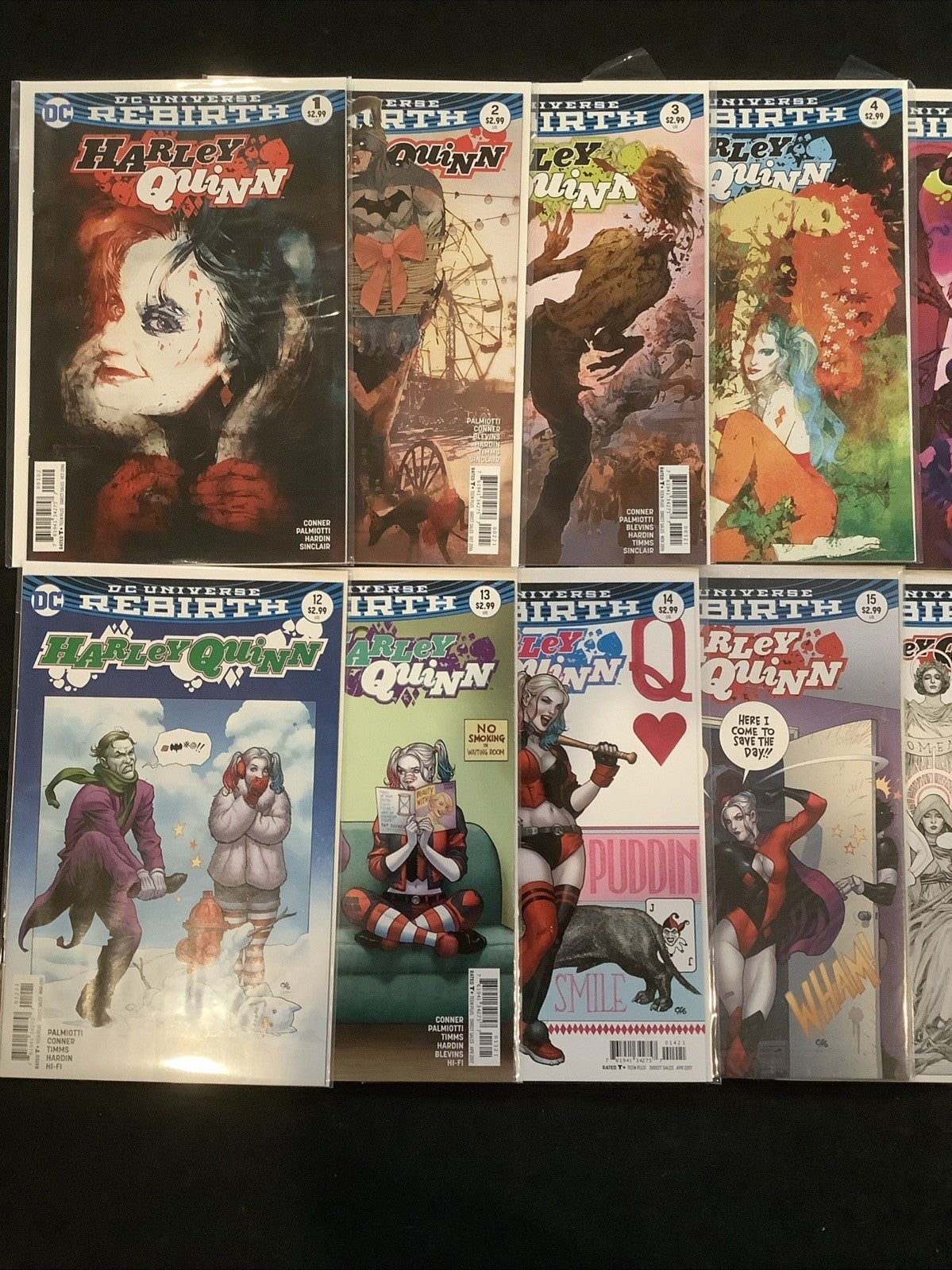 Harley Quinn #1-22 + Variant Covers Comic Lot, DC Comics, Amanda Conner, 2016