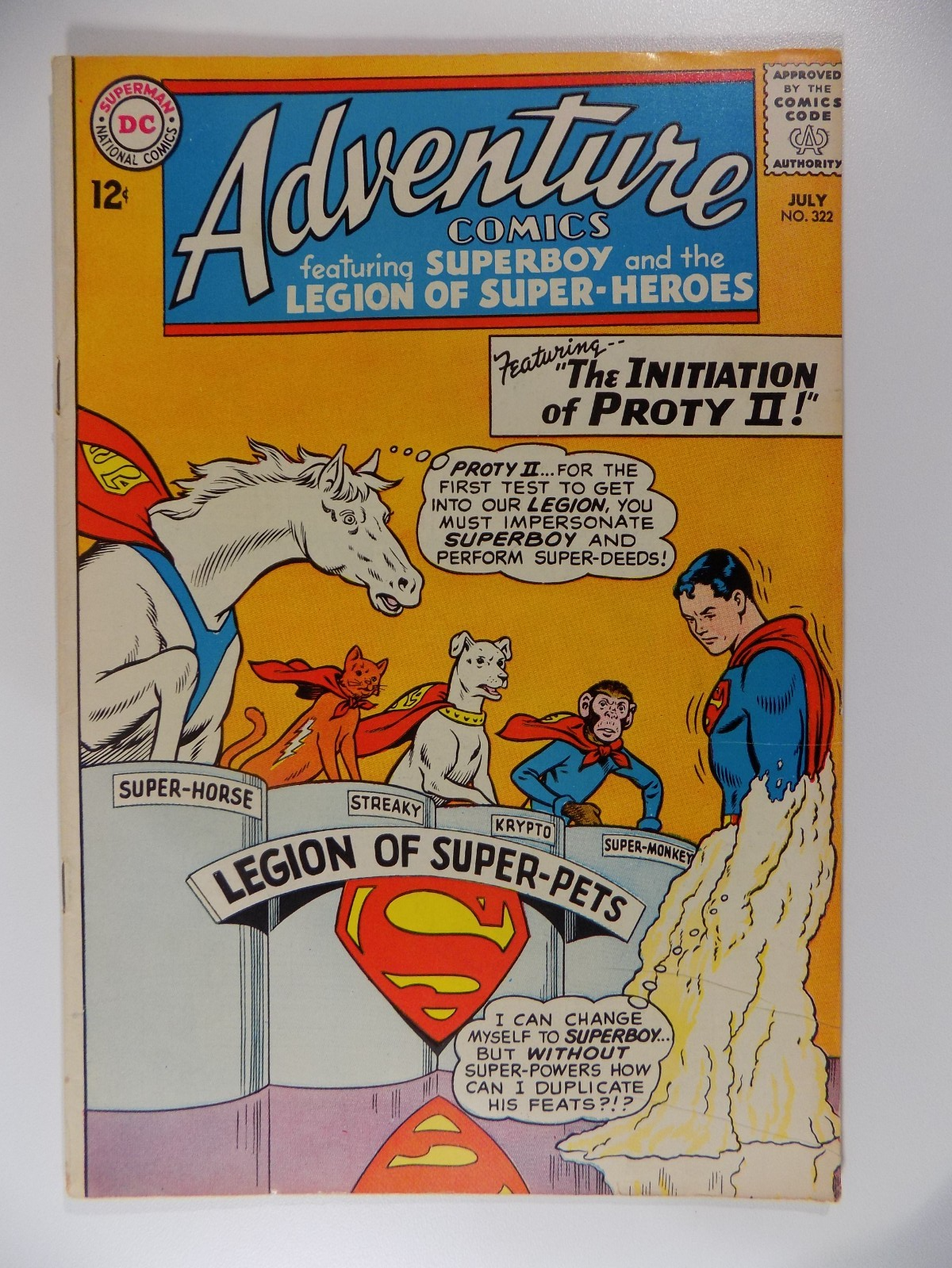 Adventure Comics #322 DC Comic July 1964 Fine/Very Fine