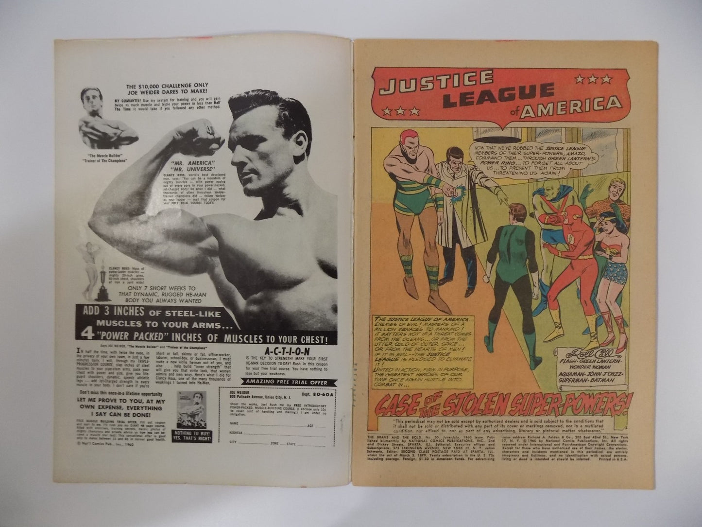 Brave and the Bold #30 DC Comics Justice League of America Fine July 1960