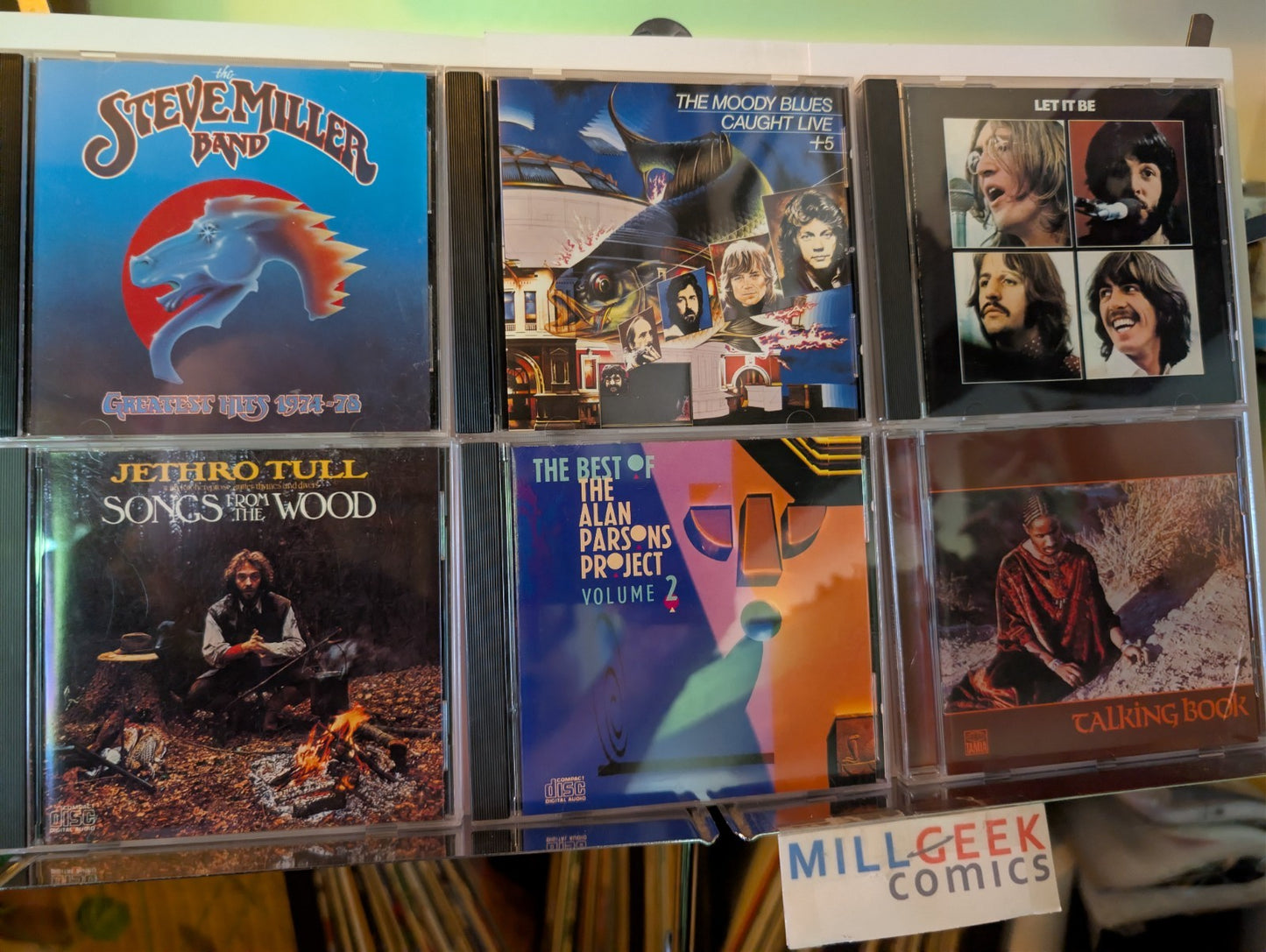Classic Rock, 6 CD Lot (Stevie Wonder, Alan Parsons Project, Beatles, more) -JD