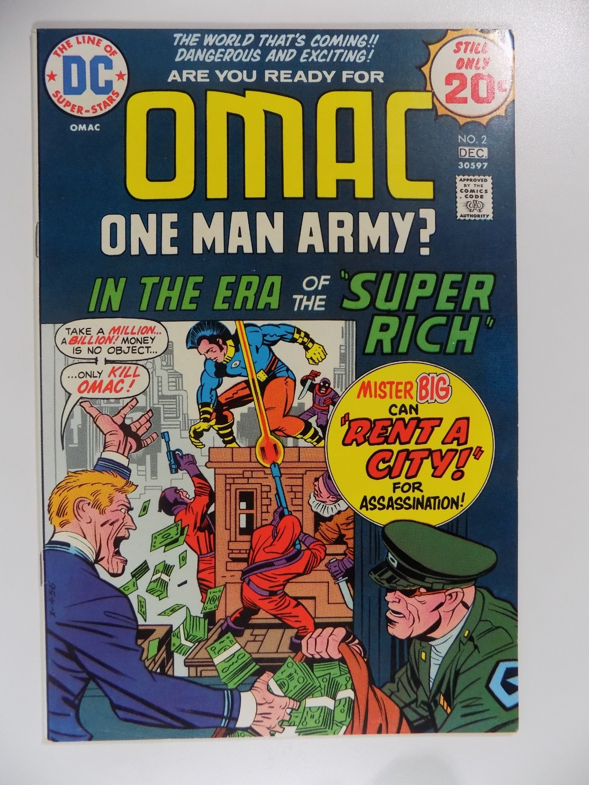 OMAC #2 DC Comic December 1974 Very Fine