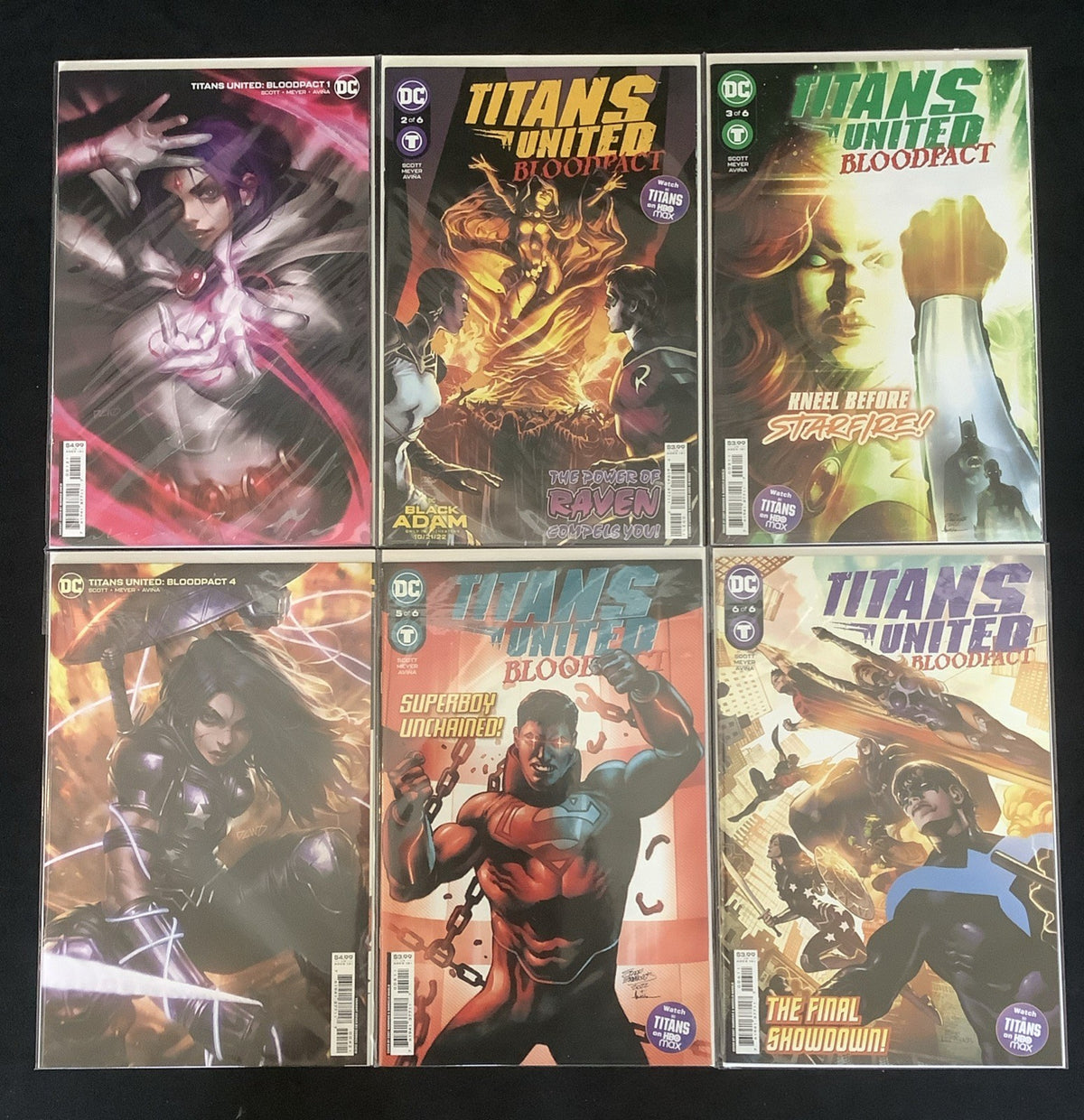 Titans United: Bloodpact #1-6 Complete Comic Set, DC Comics, Scott/Meyer, 2022