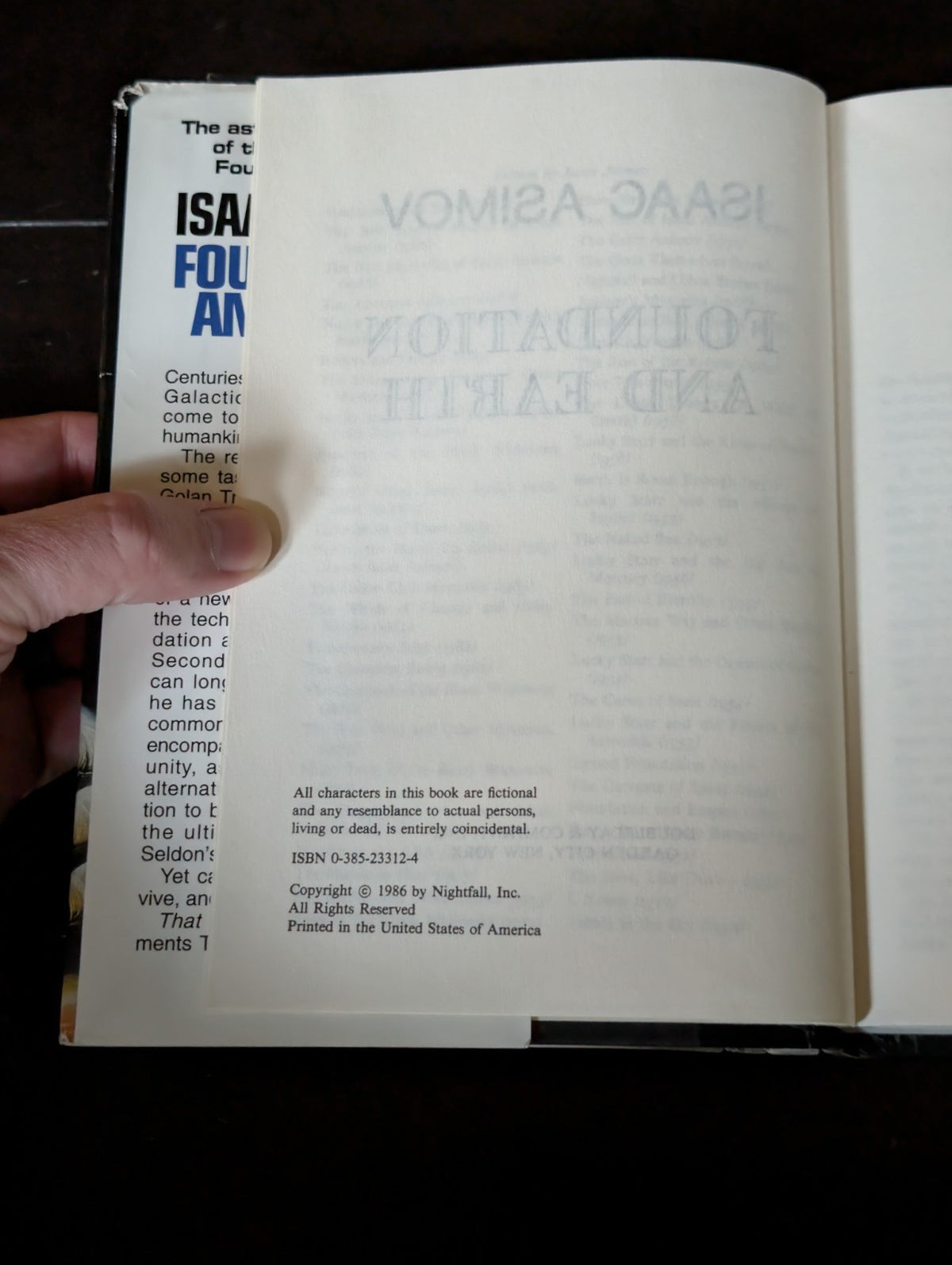 Foundation and Earth by Isaac Asimov (1986, Hardcover) -JD