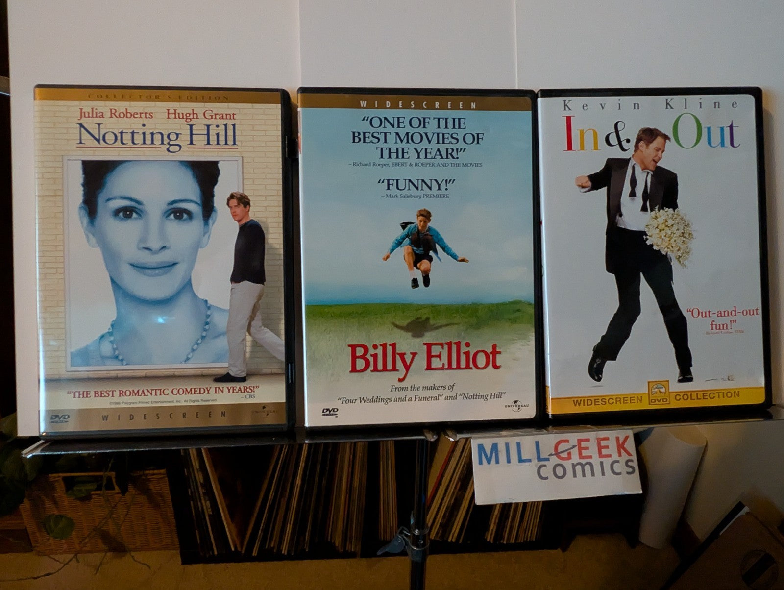 Notting Hill / Billy Elliot / In & Out, 3 Movie Set (DVD) Like New -JD