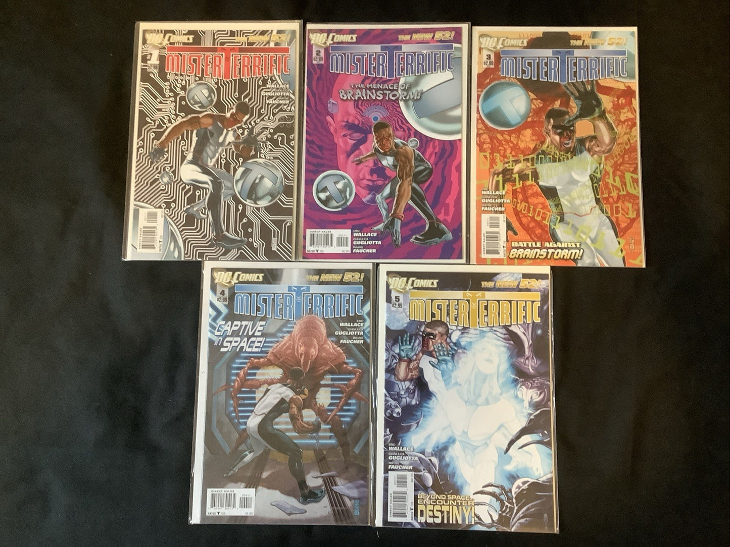 Mister Terrific #1-5 Comic Lot, DC Comics, Eric Wallace, New 52, 2011