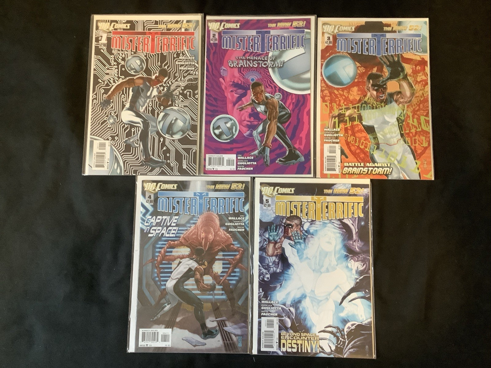 Mister Terrific #1-5 Comic Lot, DC Comics, Eric Wallace, New 52, 2011
