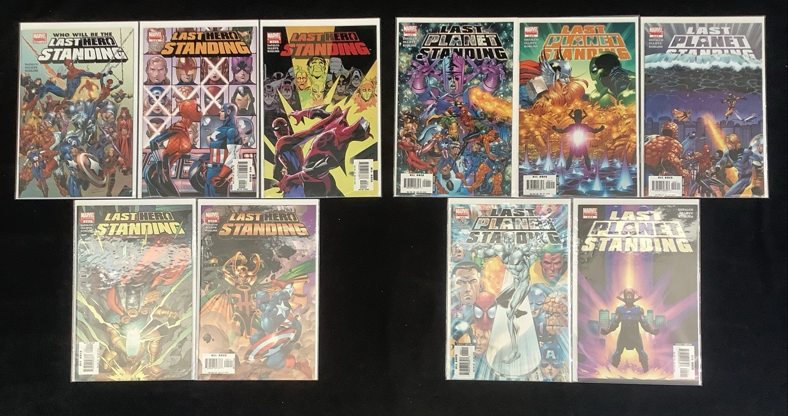 Last Hero Standing + Last Planet Standing Comic Bundle, Marvel, Both Complete