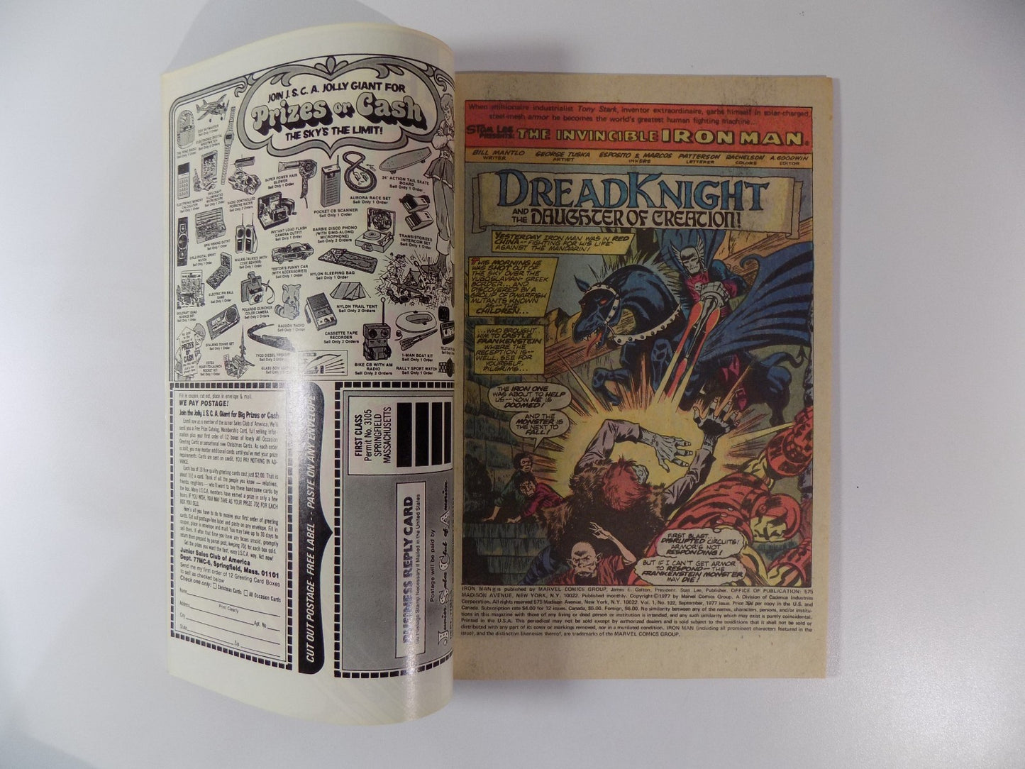 Iron Man #102 Marvel Comic September 1977 Very Fine