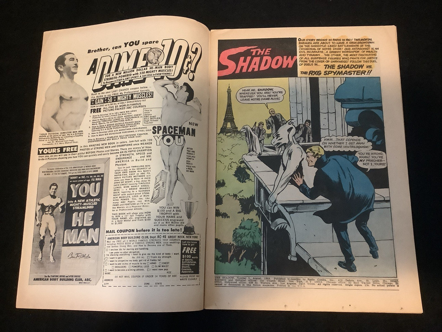 The Shadow #1 (ARCHIE COMICS Publications, Inc. August 1964) Fine (6.0)