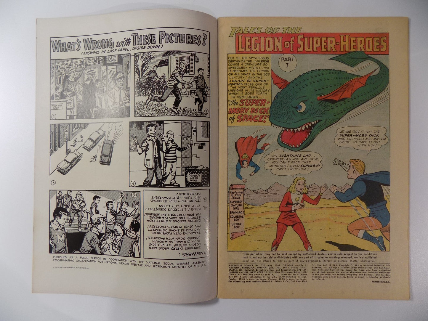 Adventure Comics #332 DC Comic May 1965 Fine