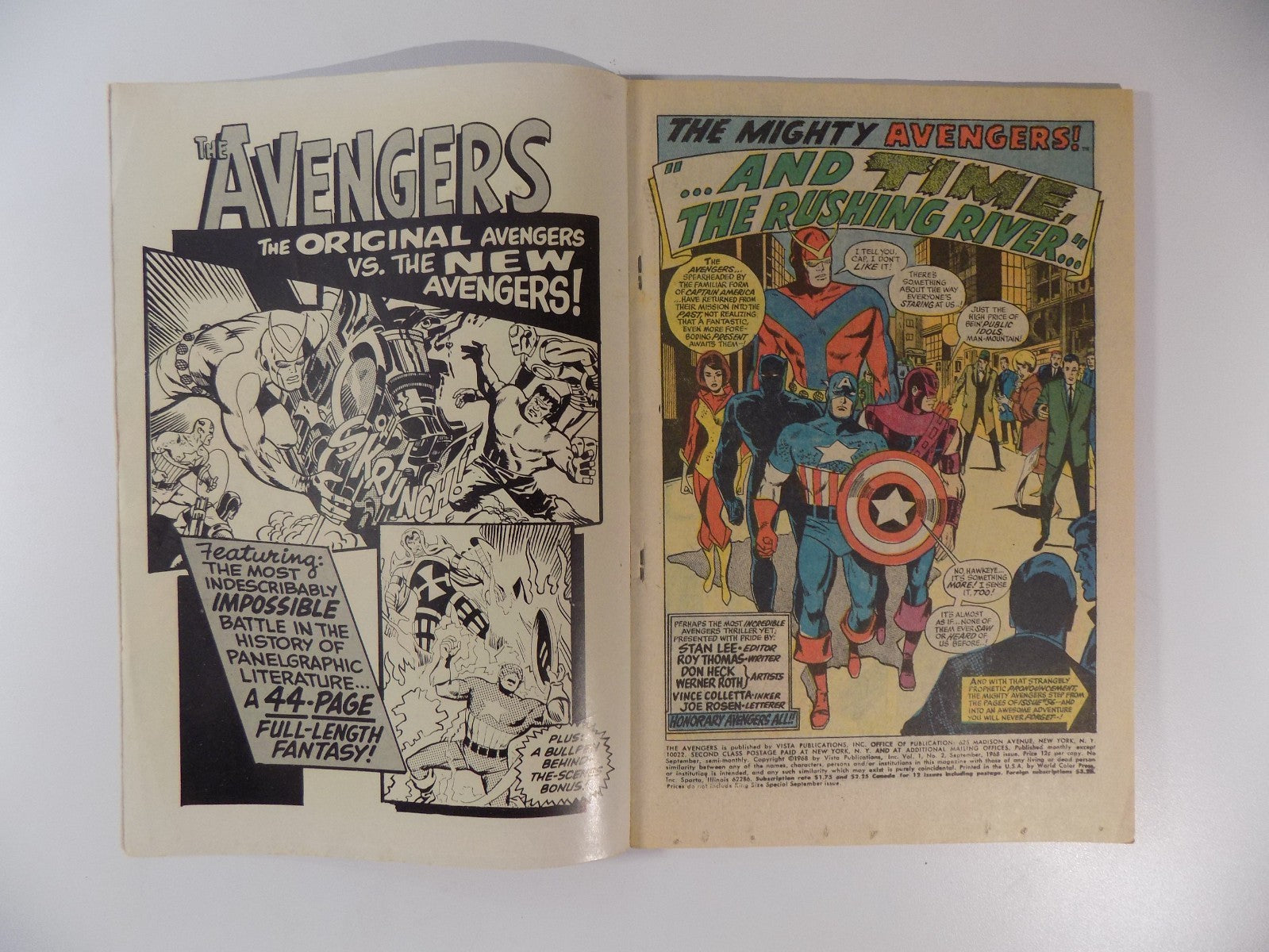 Avengers King-Size Special! #2 Marvel Comic September 1968 Fine-