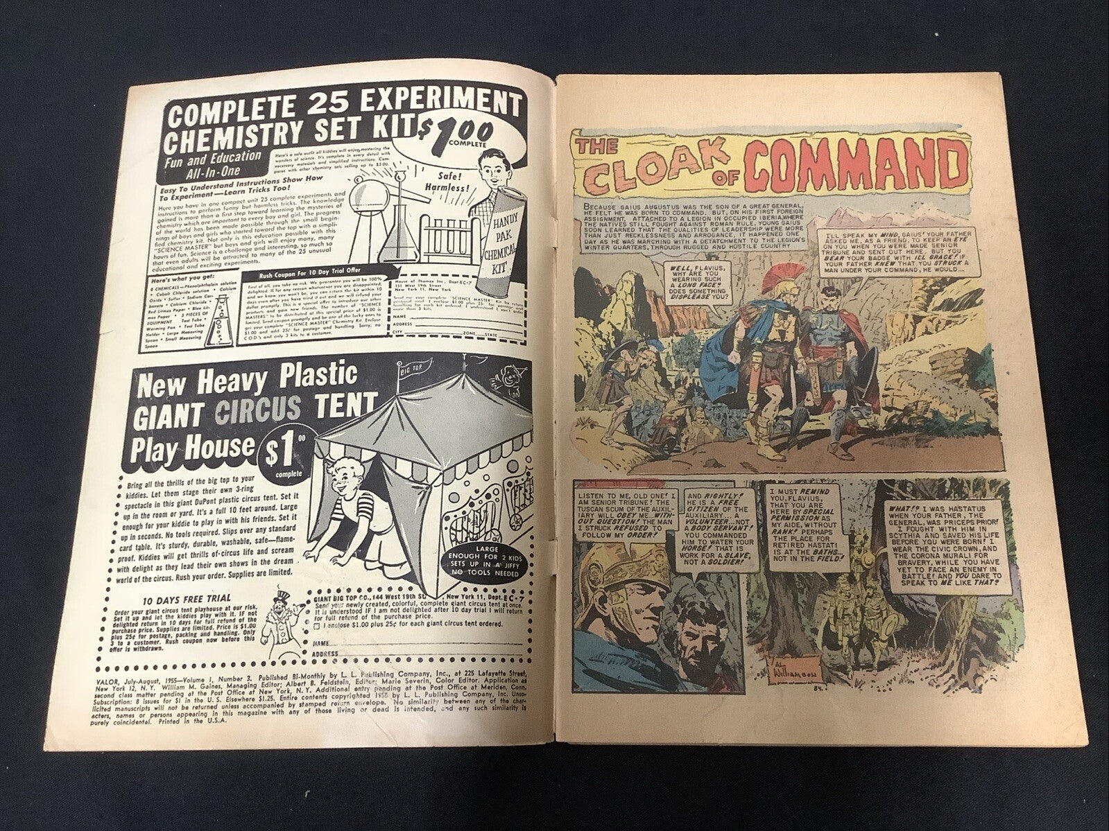 Valor #3 (EC Comics July-August 1955) G/VG (3.0) Joe Orlando