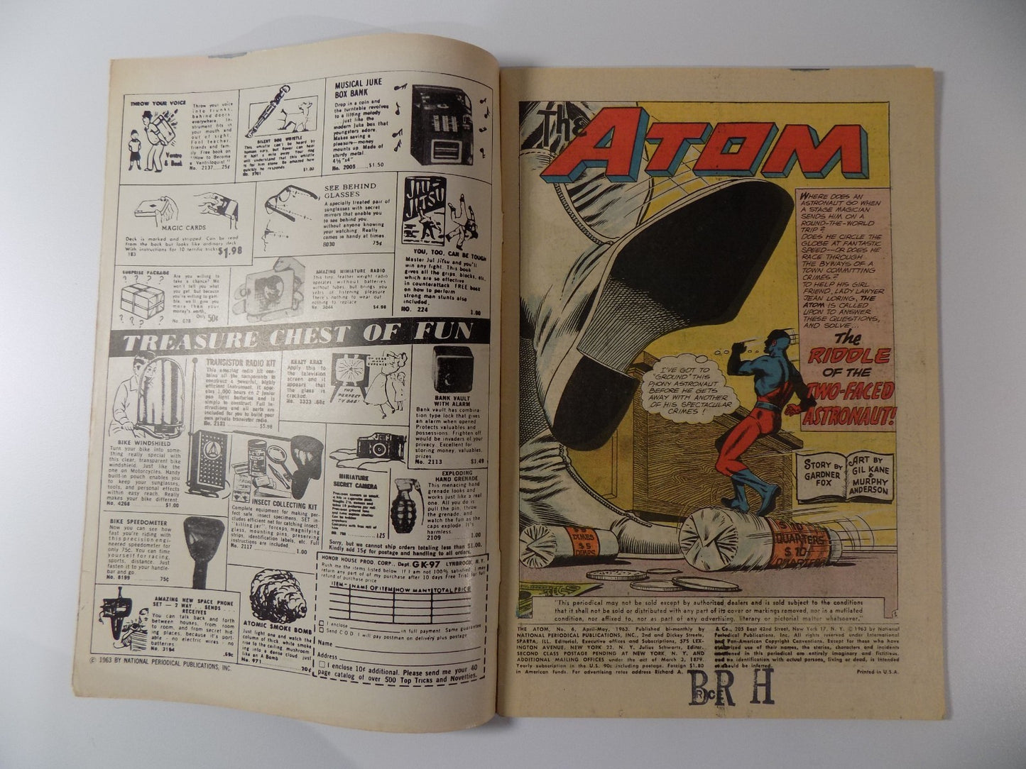 Atom #6 DC Comic May 1963 Fine-