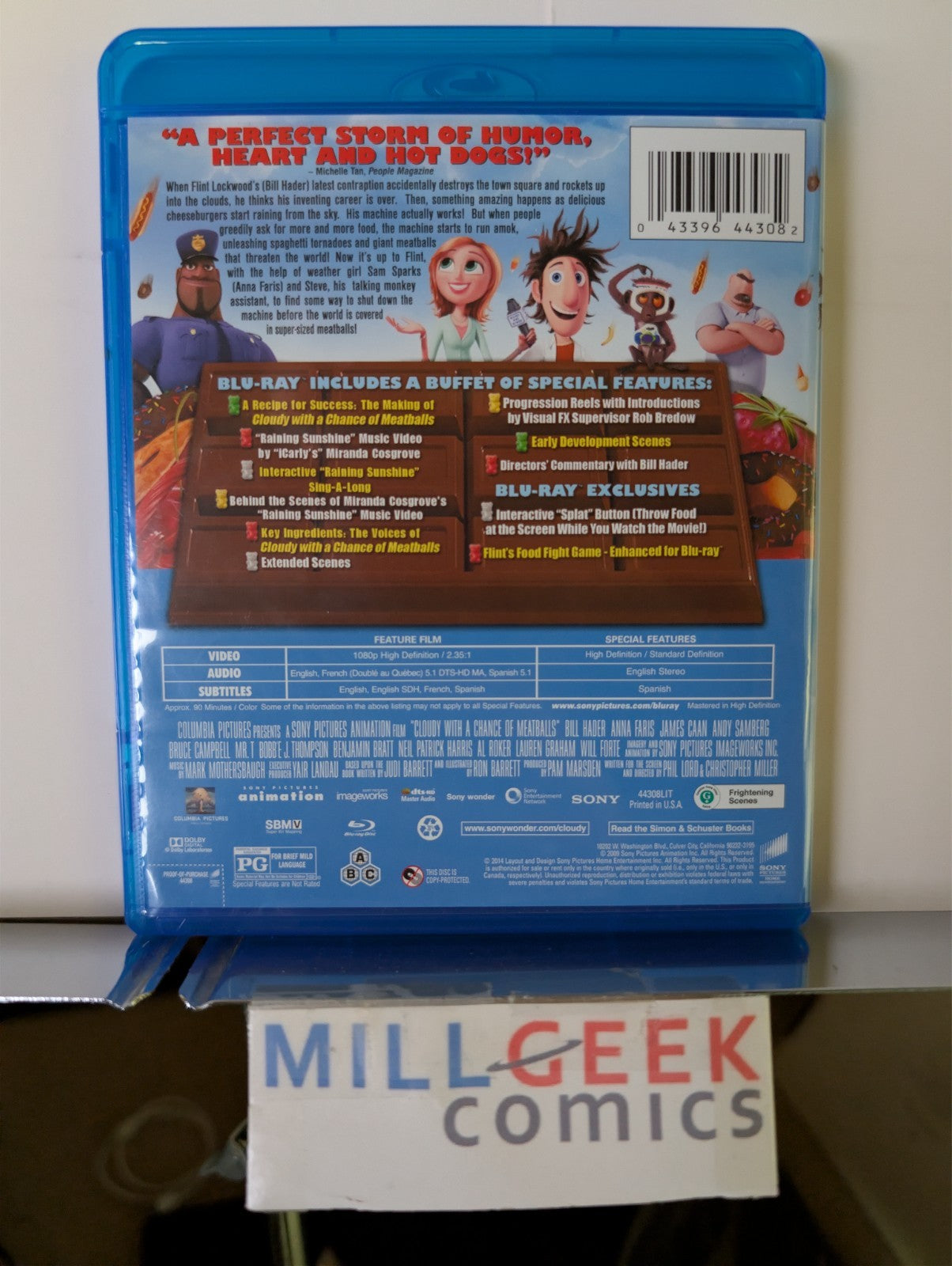 Cloudy with a Chance of Meatballs 1 & 2, 2 Movie Set (Blu-Ray) -JD