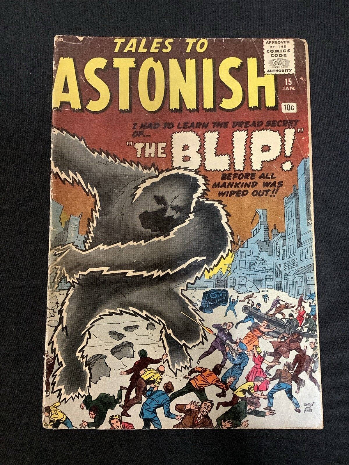 Tales to Astonish #15 (1961) G- (1.8) 5” x 4” Piece Missing Page, 2” Spine Split