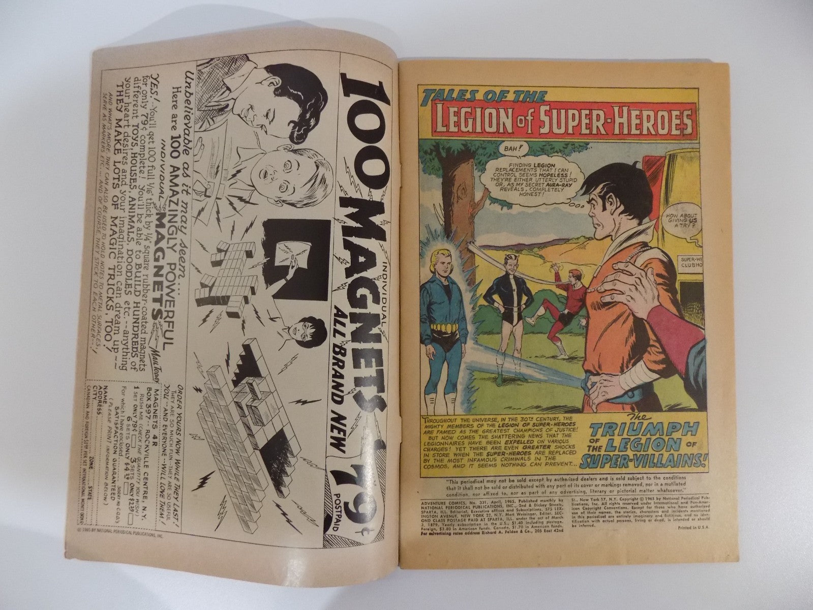 Adventure Comics #331 DC Comic Very Good/Fine April 1965