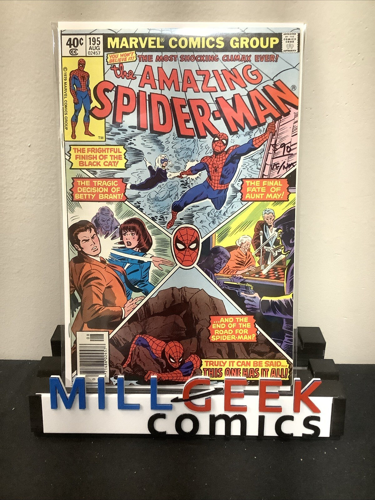 Amazing Spider-Man #195 (1979) VF/NM (9.0) Marv Wolfman, 2nd App Black Cat