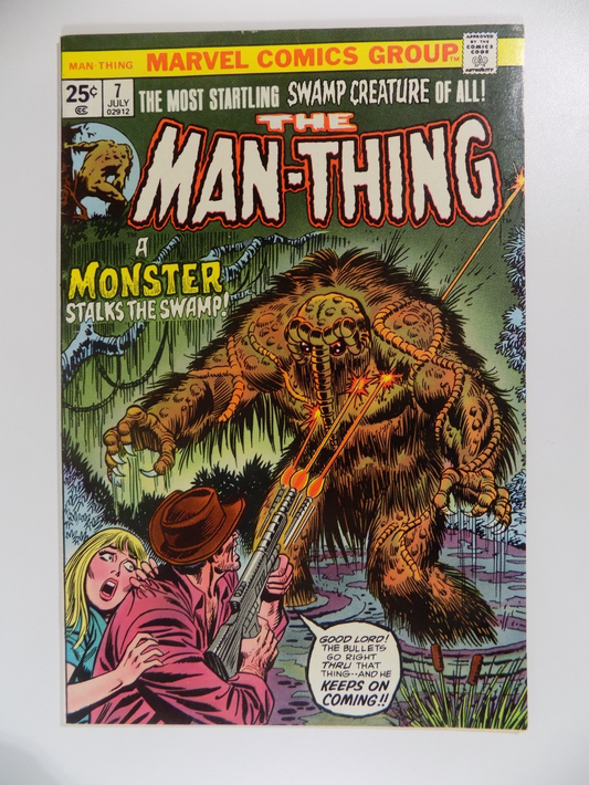 Man-Thing #7 Marvel Comic July 1974 Very Fine/Near Mint