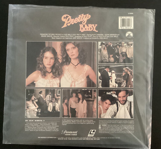 Pretty Baby,Brooke Shields,Susan Sarandon (Rare Laserdisc LD, LIKE NEW) -JD