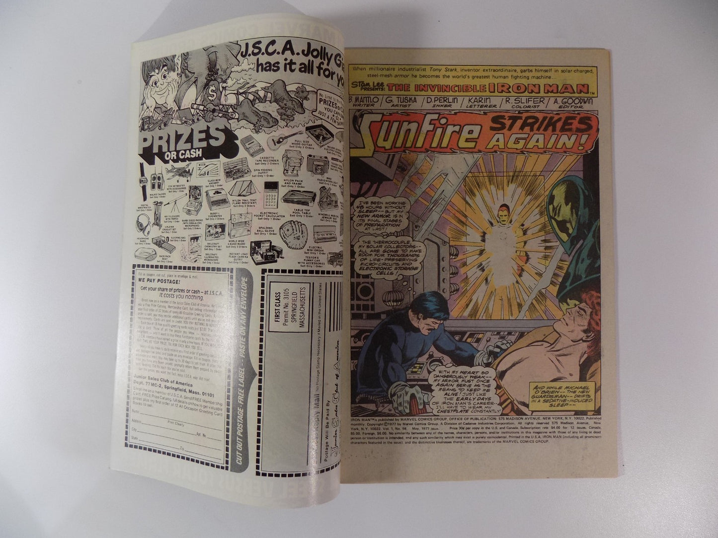 Iron Man #98 Marvel Comic May 1977 Very Fine/Near Mint