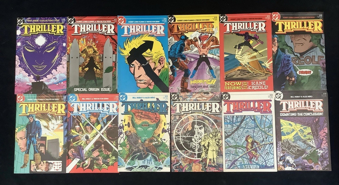 Thriller #1-12 Complete Comic Set, DC Comics, Robert Loren Fleming, 1983