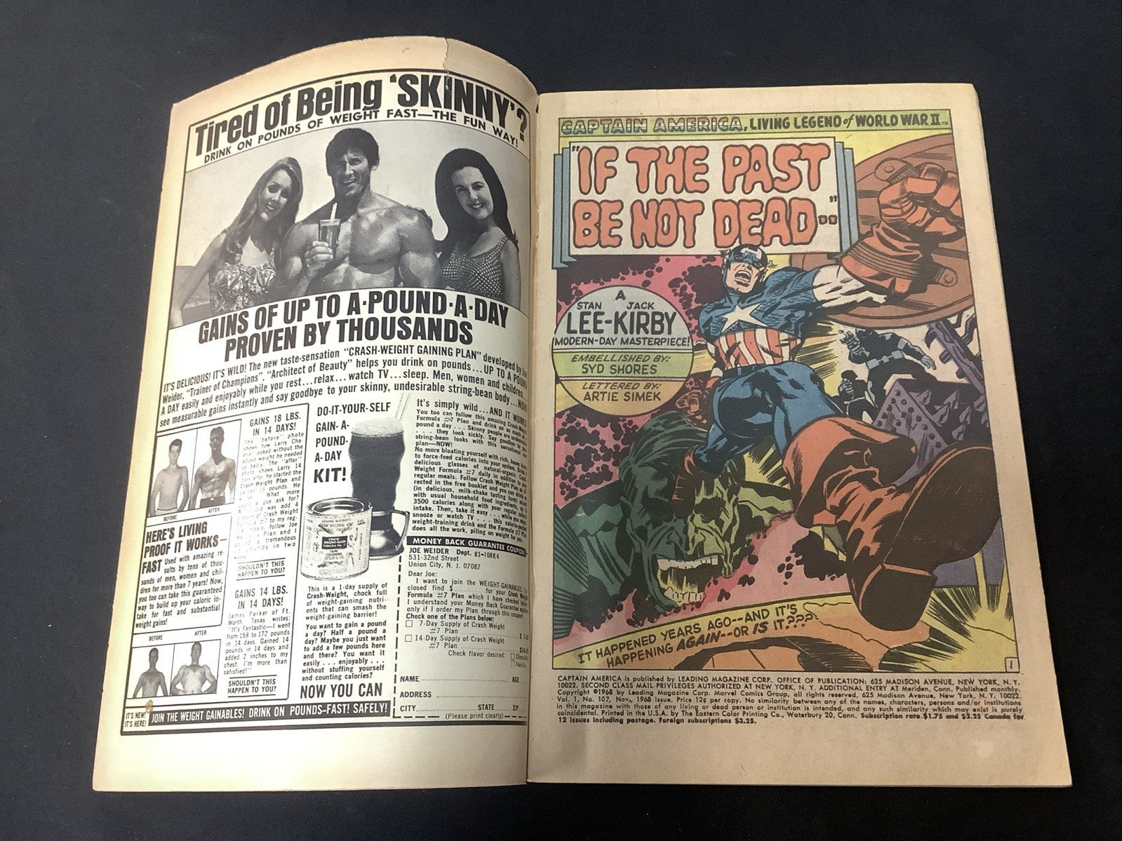 Captain America #107 (Marvel Comics November 1968) VG+ (4.5) Jack Kirby/Stan Lee