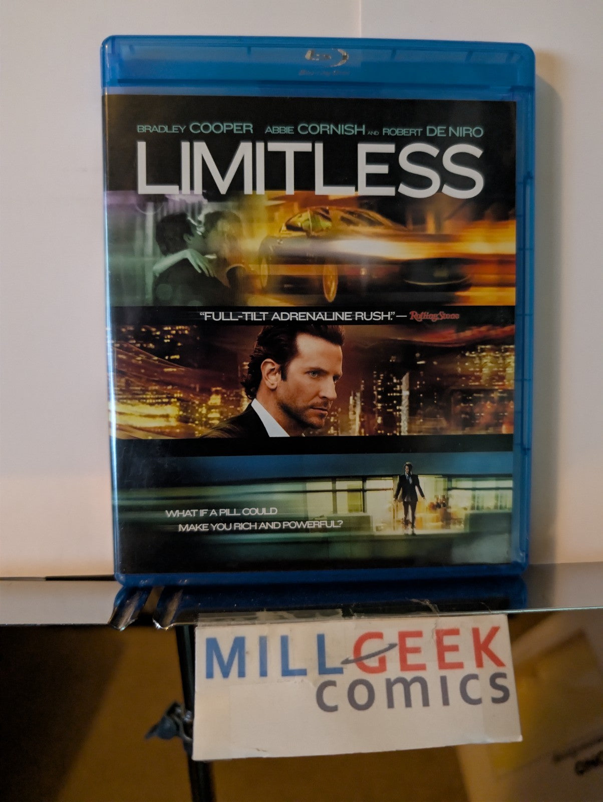 Limitless / Logan Lucky / Premium Rush, 3 Movie Lot (Blu-ray) -JD