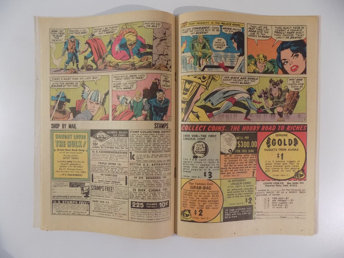 Thor #176 Marvel Comic May 1970 Fine/Very Fine